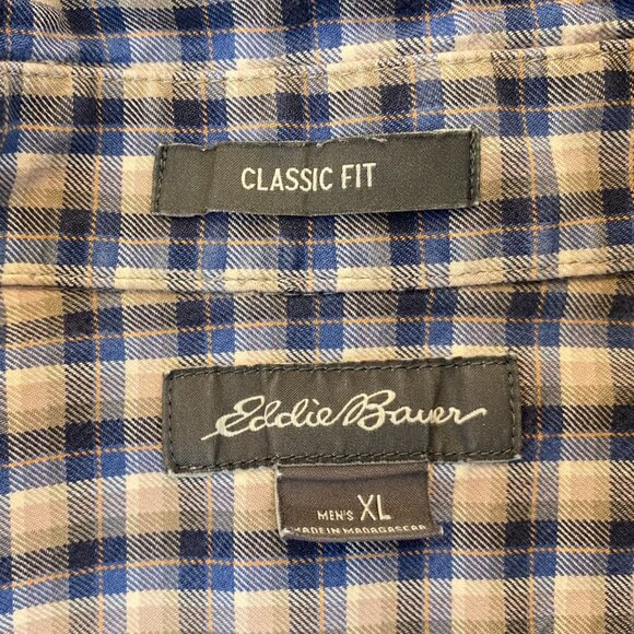 Columbia Eddie Bauer Men's Shirts Size XL Lot Of Two Long Sleeve Plaid Casual - Picture 6 of 9